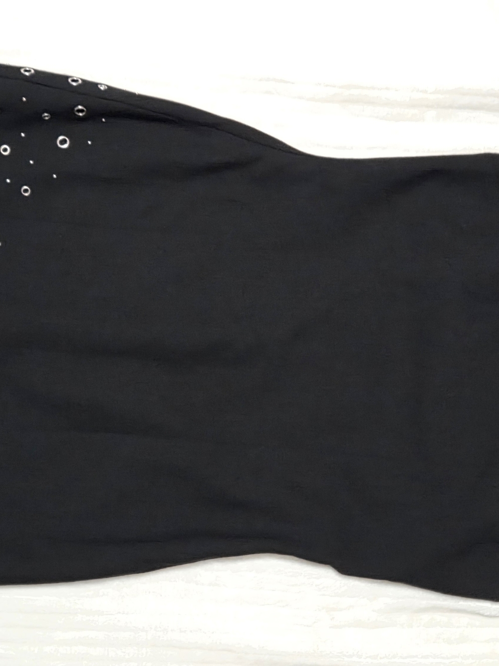 Elizabeth and James Black Grommet Studded Sleeveless Halter Dress Size 6 - TLC - Picture 9 of 9